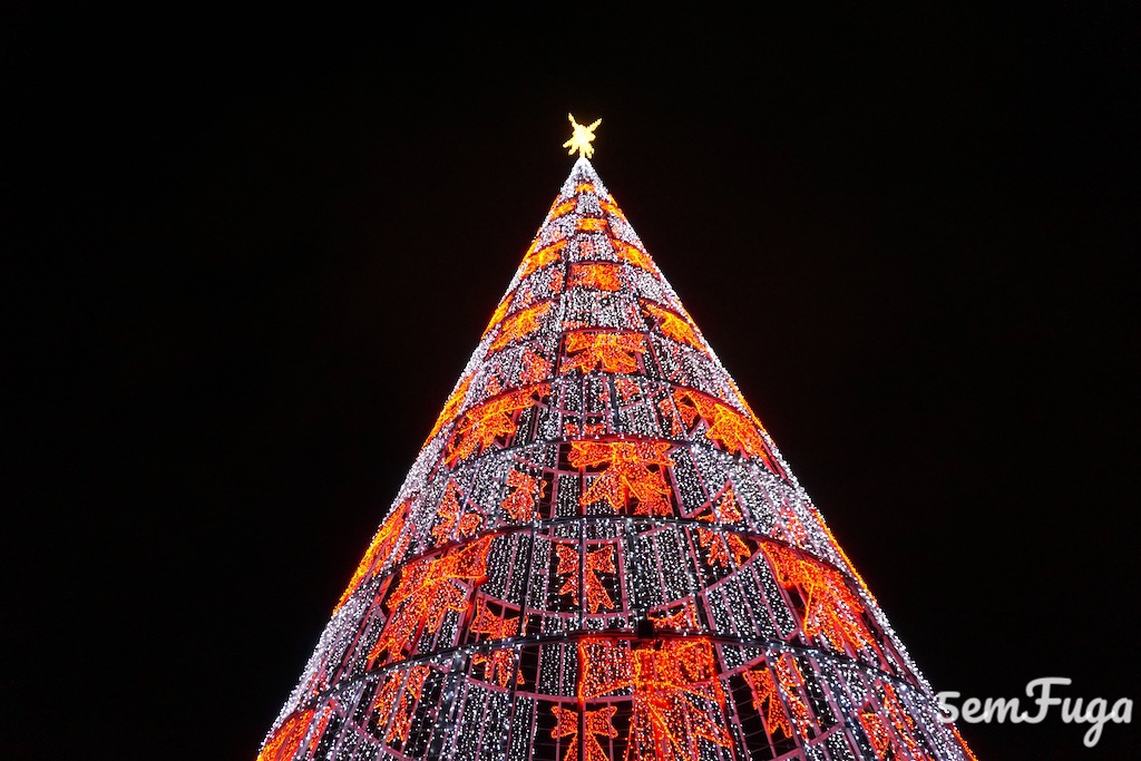 árvore de natal luminosa